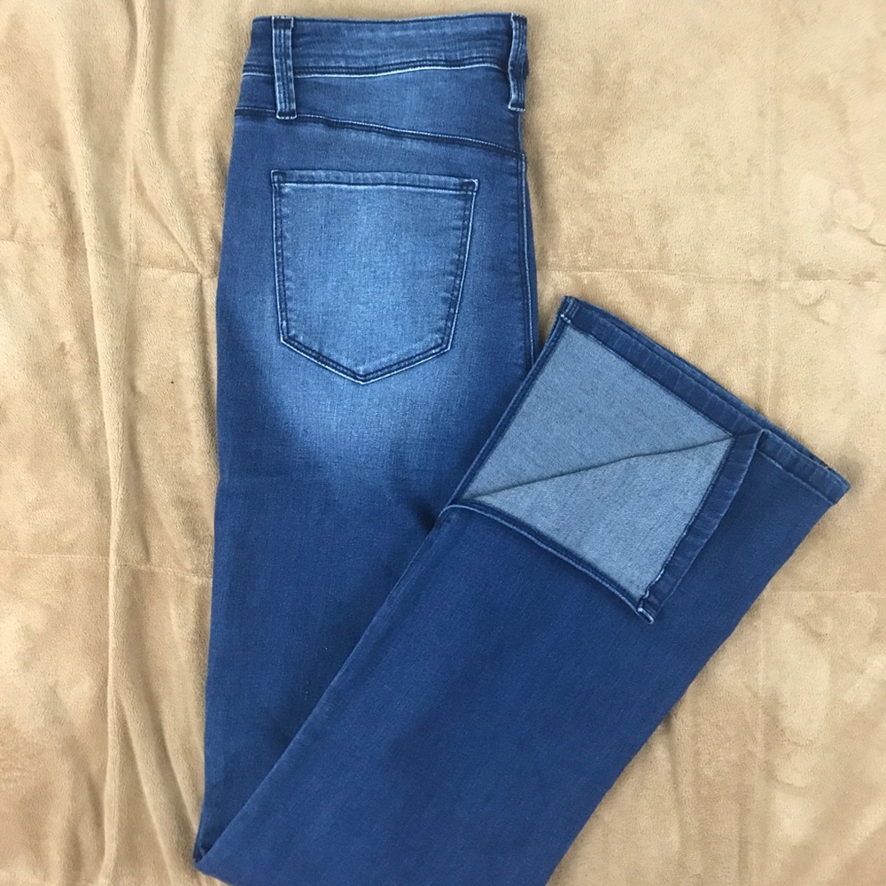 Fashion Nova Medium Wash Jeans with Slit Size 11